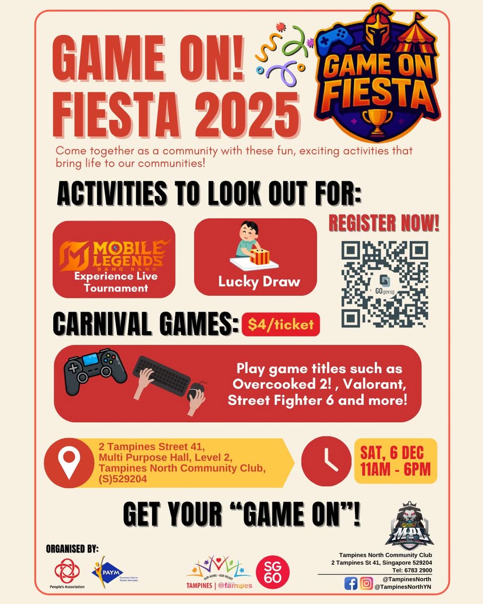 Gamers competing in a Mobile Legends: Bang Bang tournament at Game On! Fiesta 2025