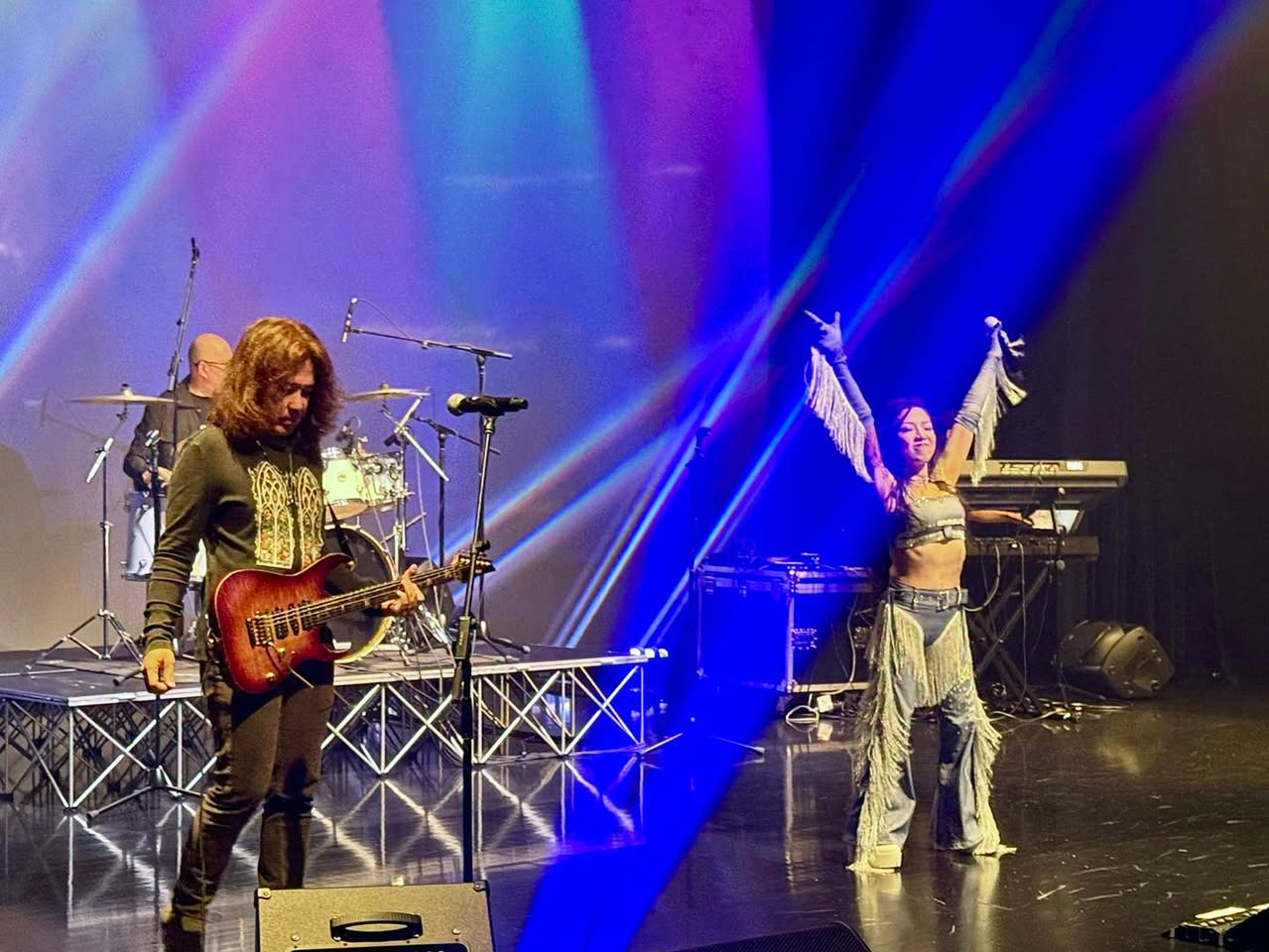 Stage photograph from Bon Jovi tribute night at Our Tampines Hub