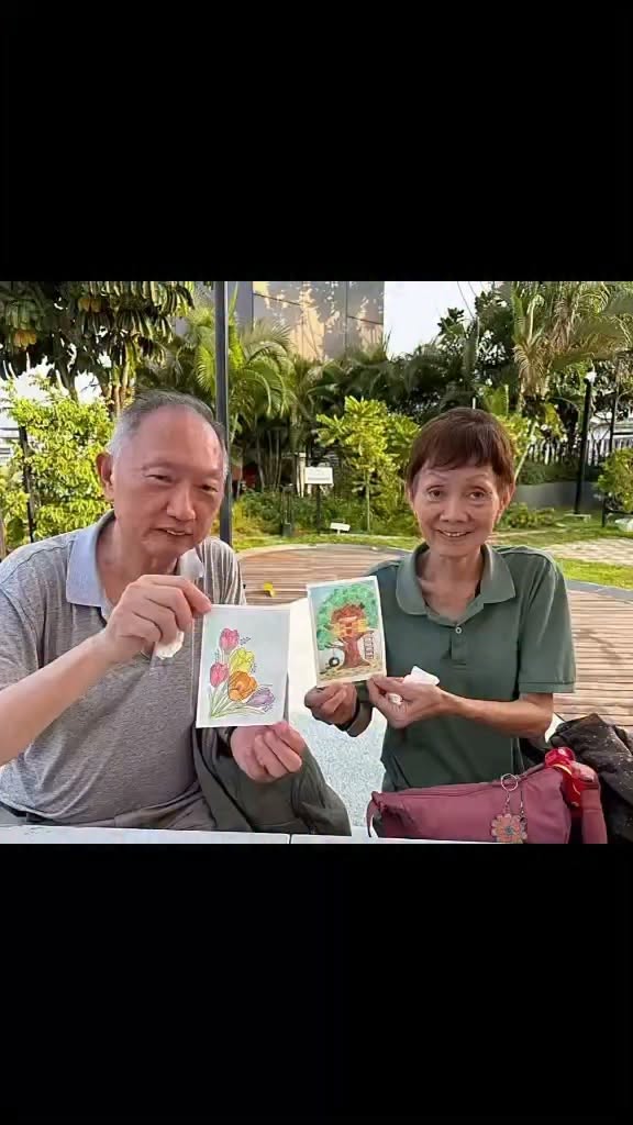 Watercolour Painting Workshop at Our Tampines Hub Wellness Garden