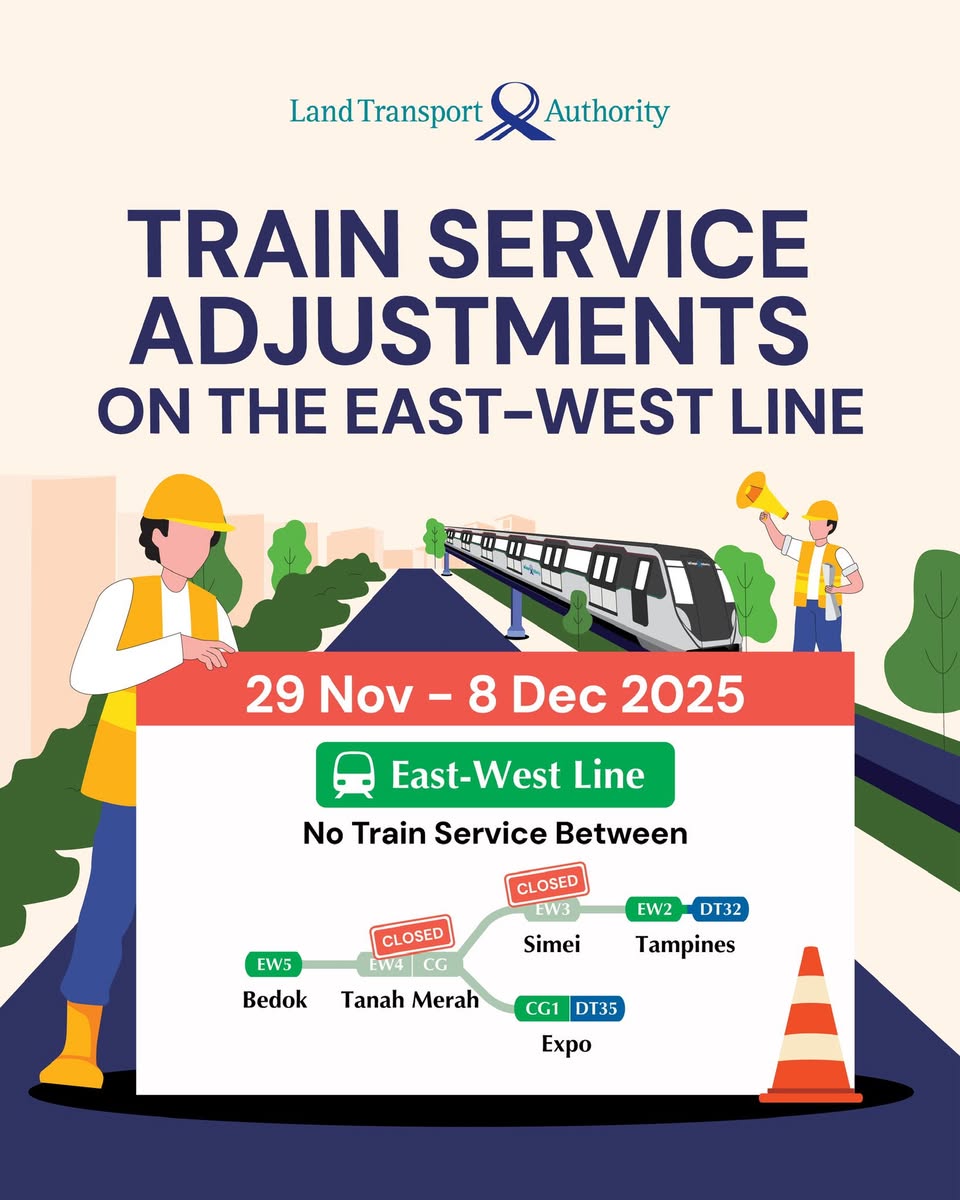Details of East-West Line track maintenance