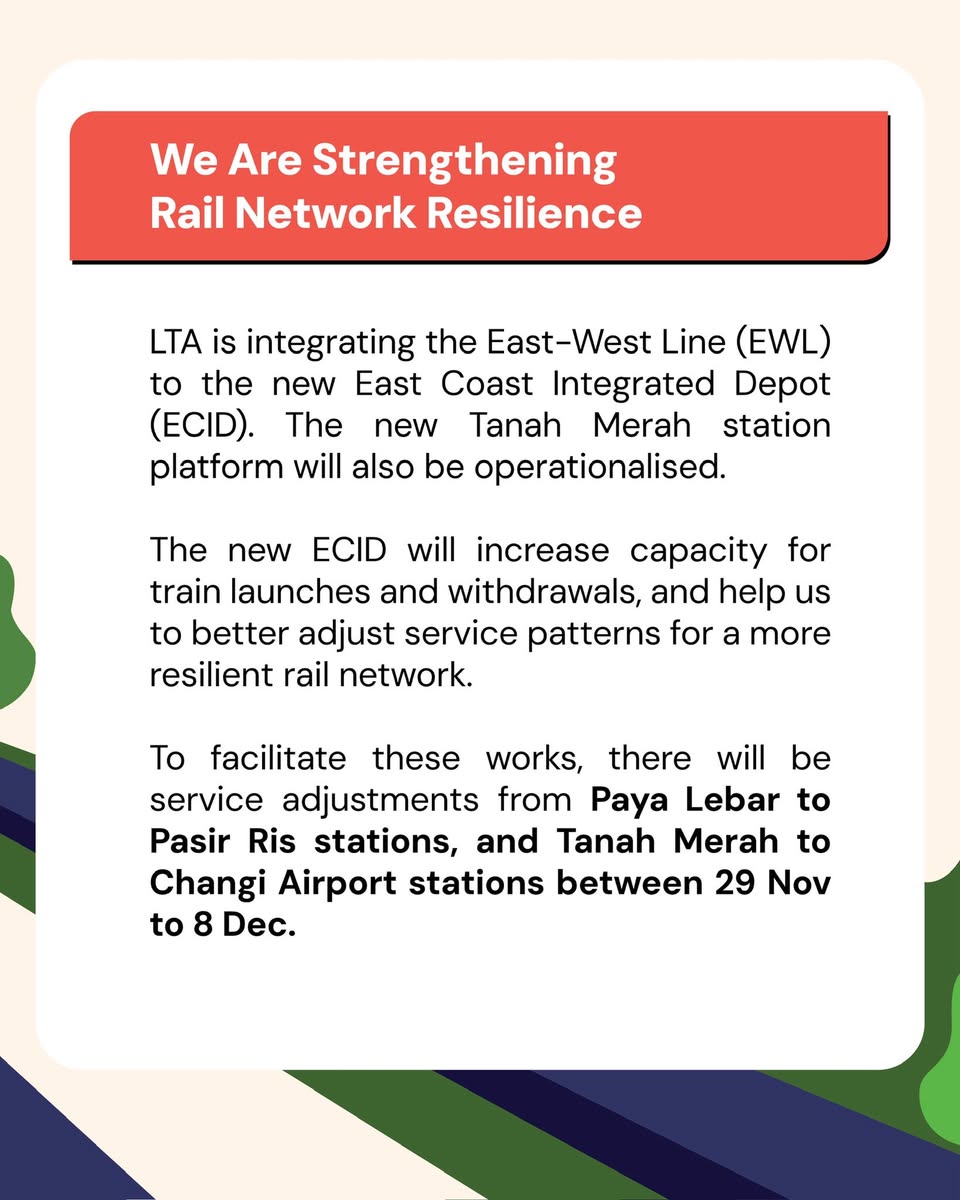 Information on alternative transport during track works