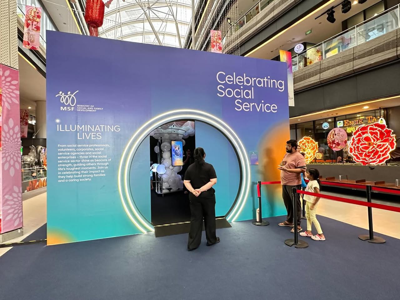 The MSF Roadshow event space at Our Tampines Hub