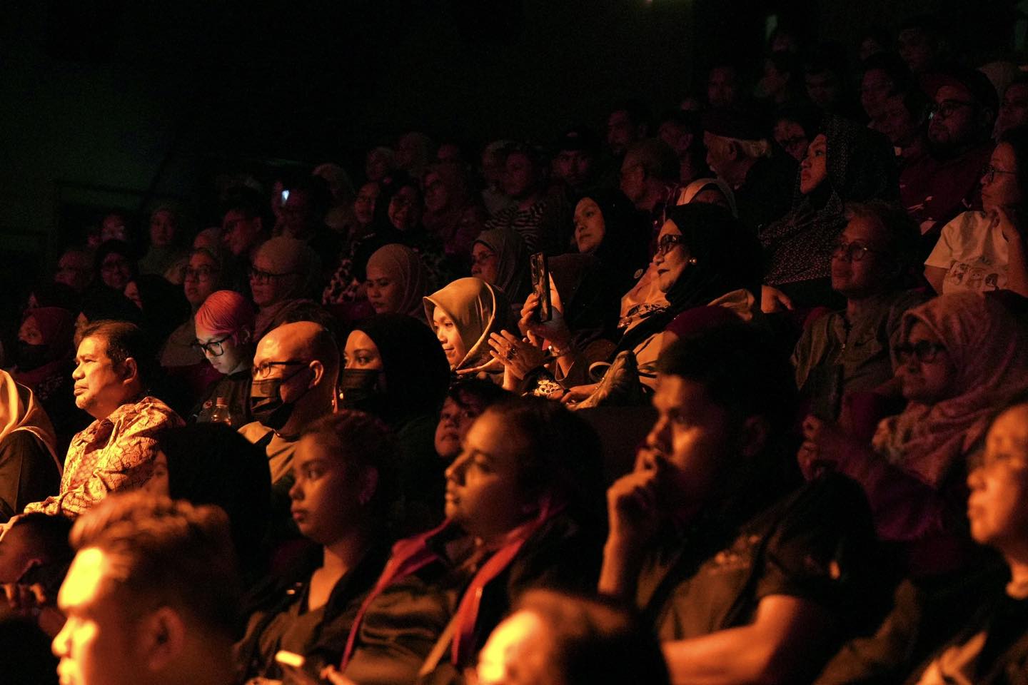 A choir performing at the Festive Arts Theatre