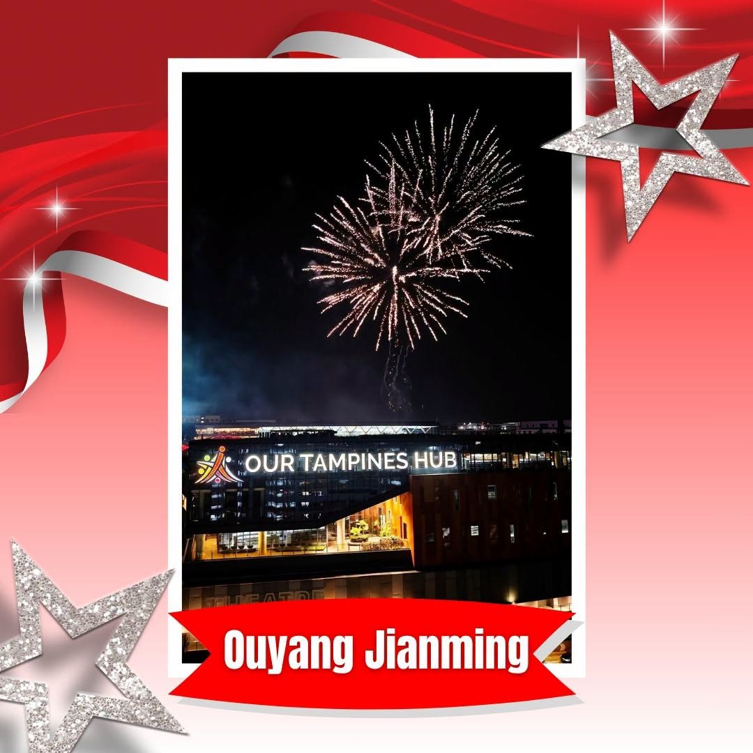 Fireworks over Our Tampines Hub by Ouyang Jianming