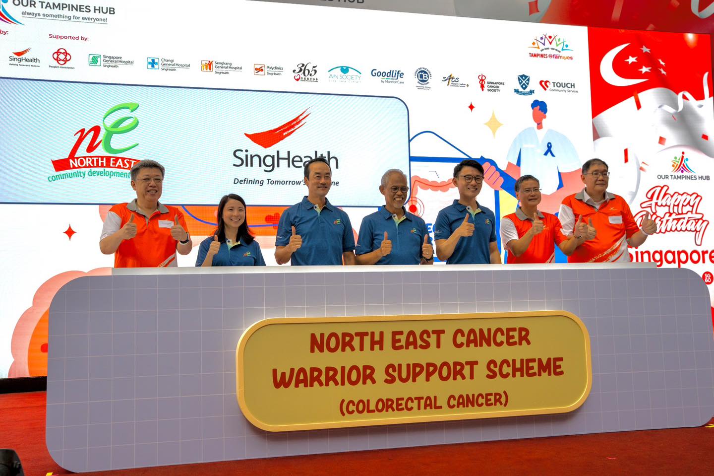 Scenes from the North East Cancer Warrior Support Scheme launch at Our Tampines Hub.