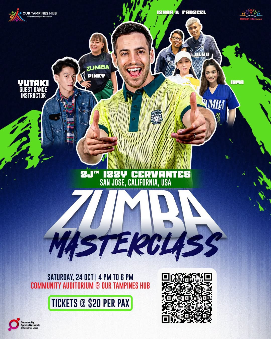 Zumba Masterclass with ZJ Izzy Cervantes Moves to Community Auditorium at Our