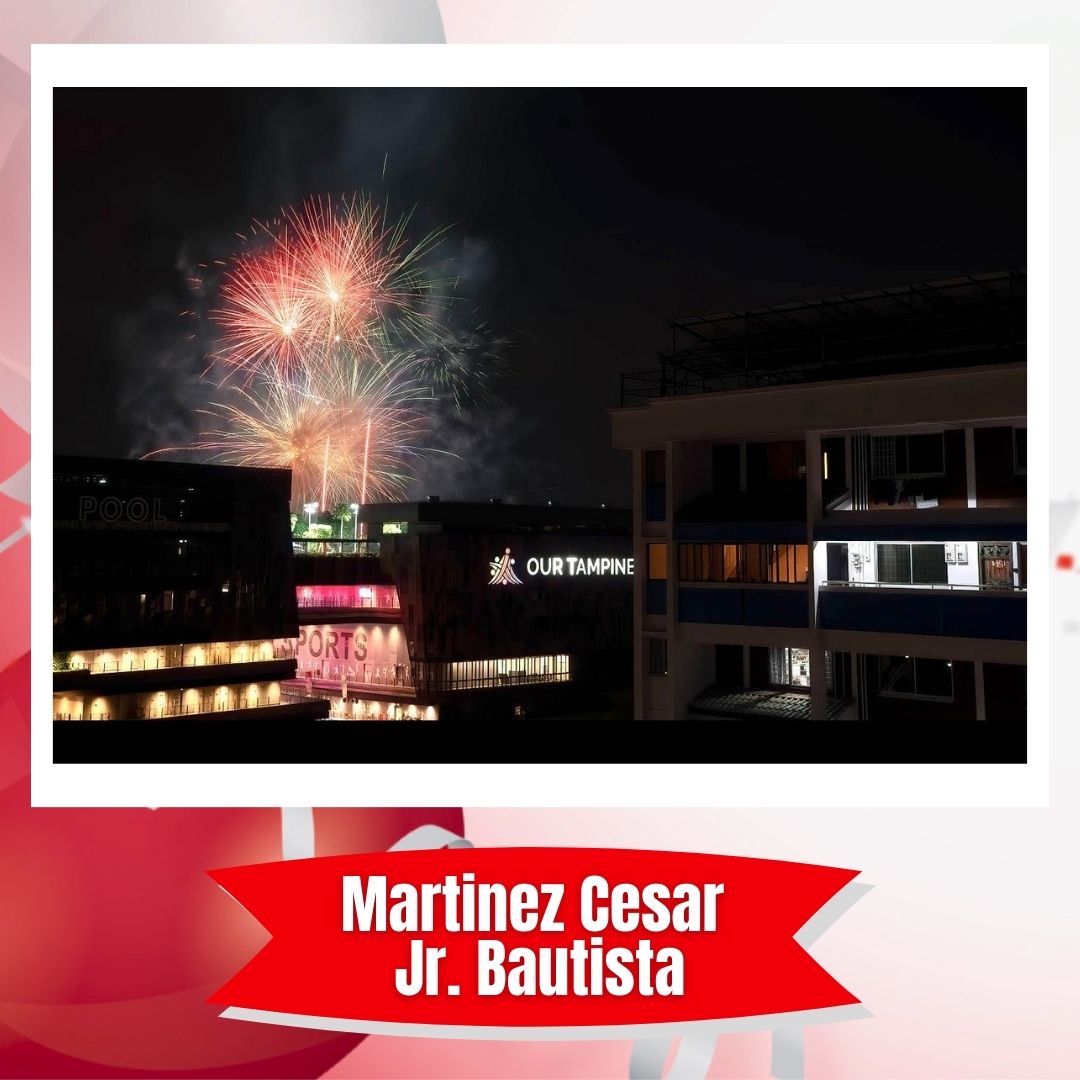 The grand finale of the National Day fireworks show at OTH.