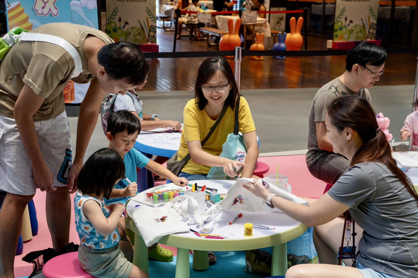 Children participating in activities at OTH Kids Club