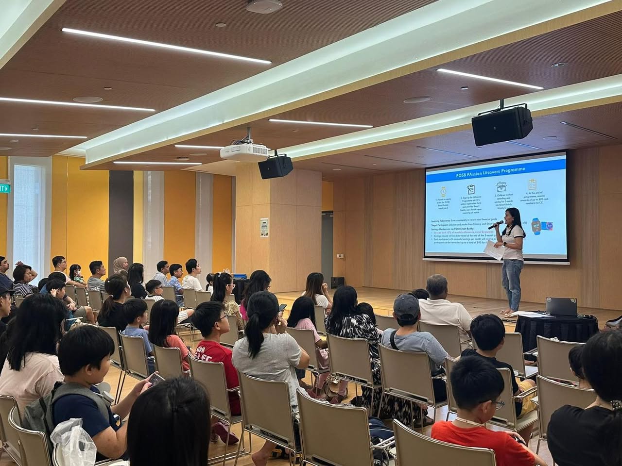 Kids learning about smart saving habits with POSB Smart Buddy