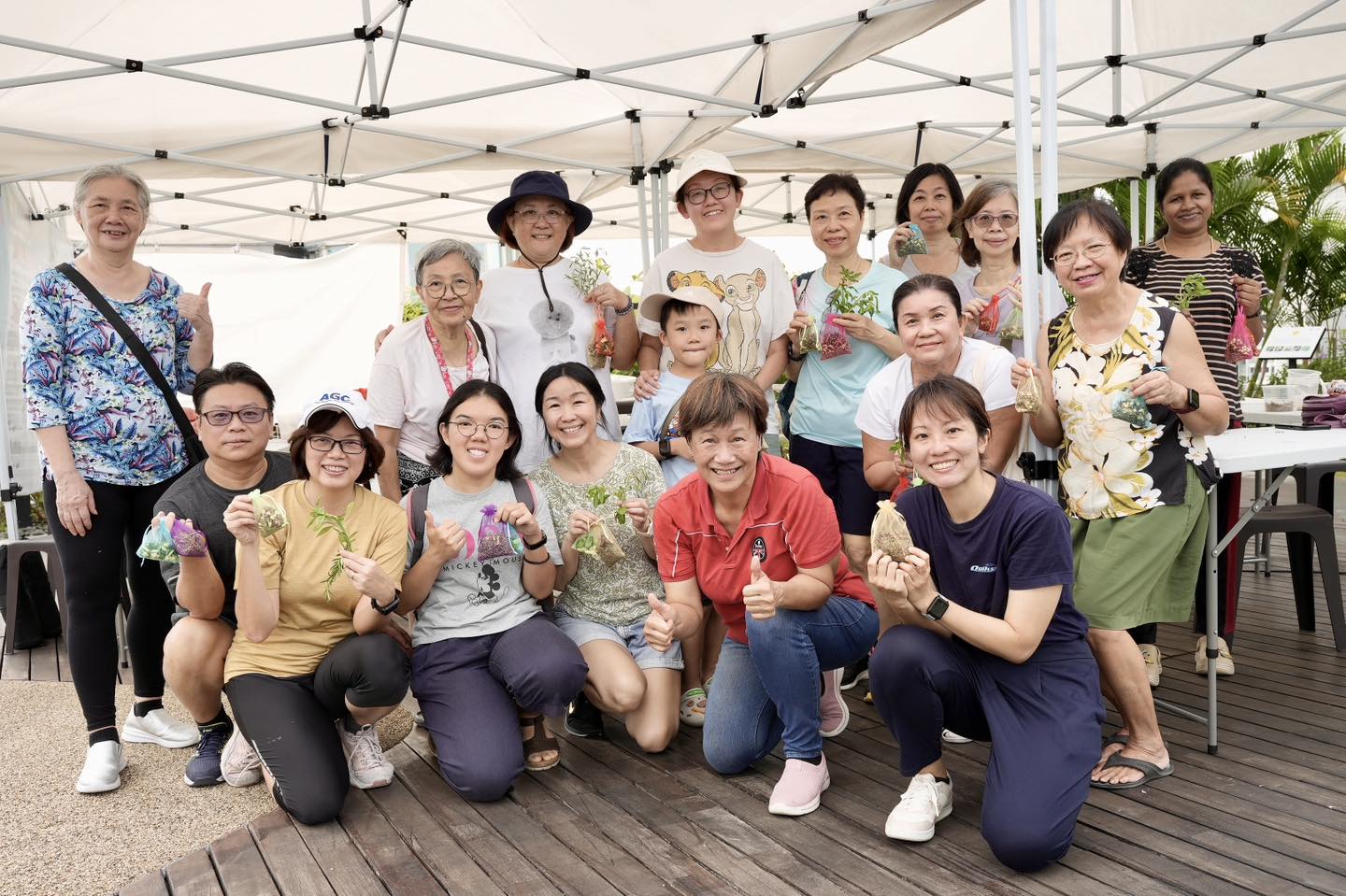 Moments from the Sensory Walk & Scented Sachet Making event at OTH Wellness Garden