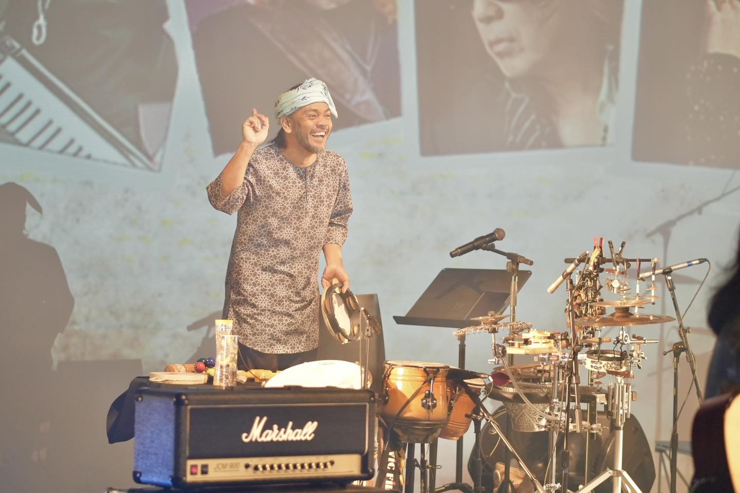 Minister Masagos Zulkifli engaging with attendees at the rock event
