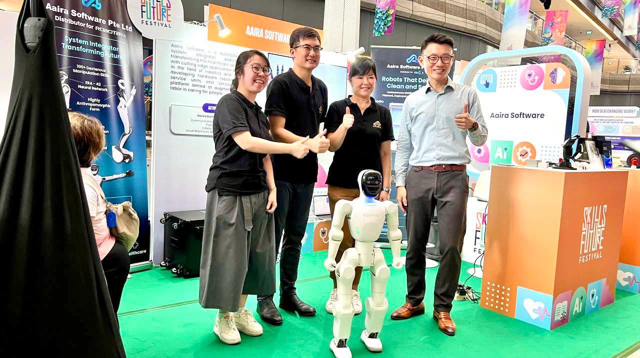 Aira Software booth at SkillsFuture Festival