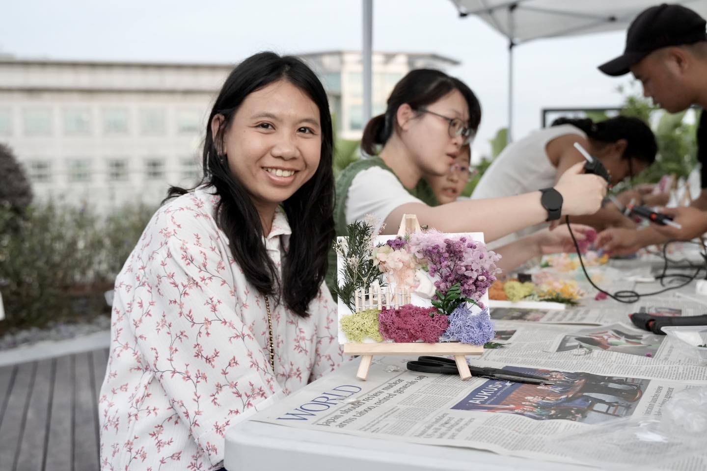 Beautiful preserved flower and foliage arrangements