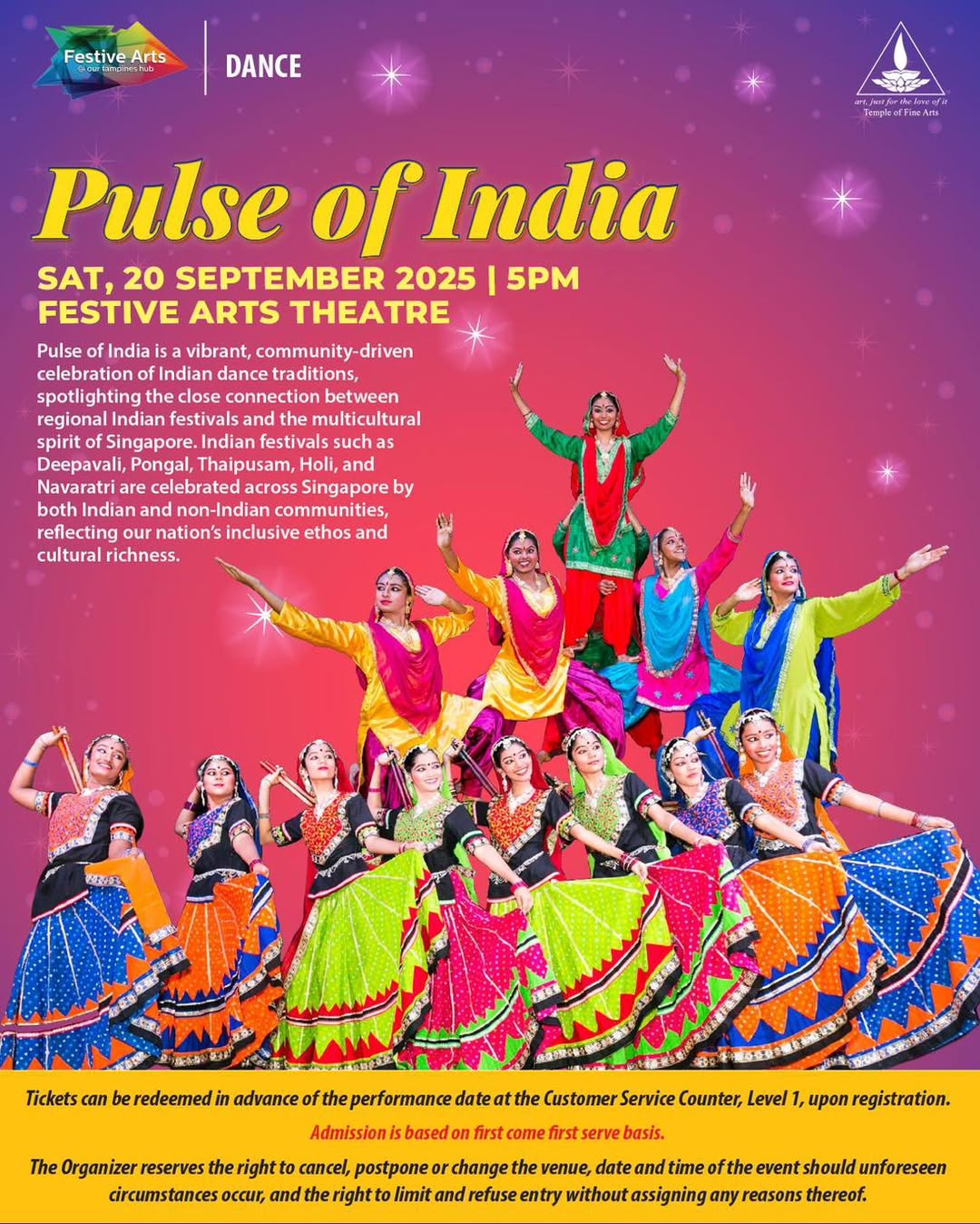 A vibrant display of Indian classical dancers in traditional attire, celebrating cultural heritage.