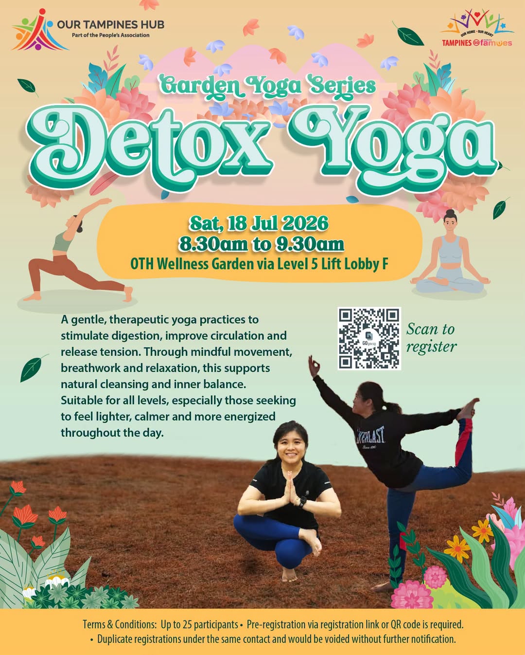 Detox Yoga at Our Tampines Hub