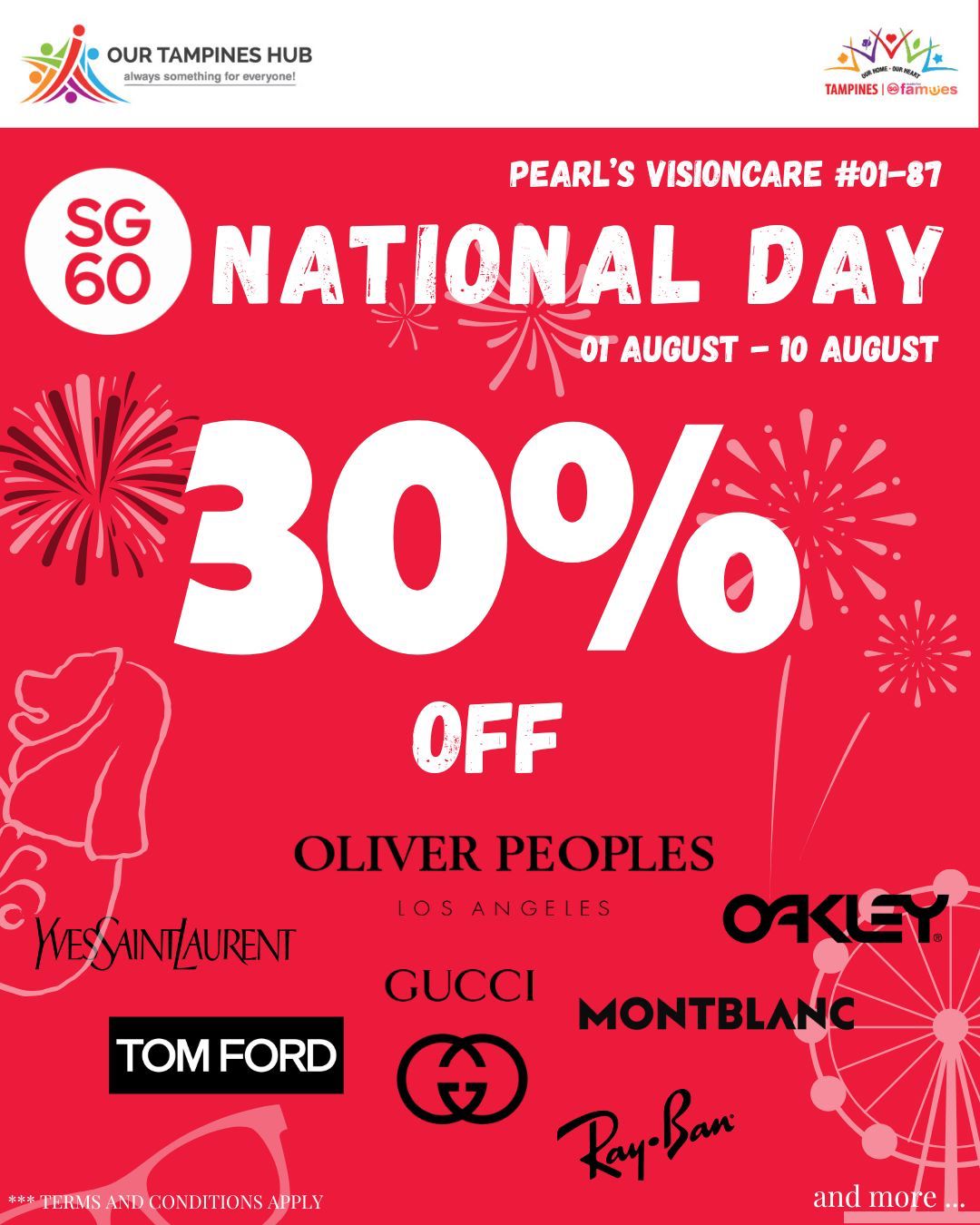 A stylish display of luxury eyewear, possibly featuring different brands of glasses and sunglasses.