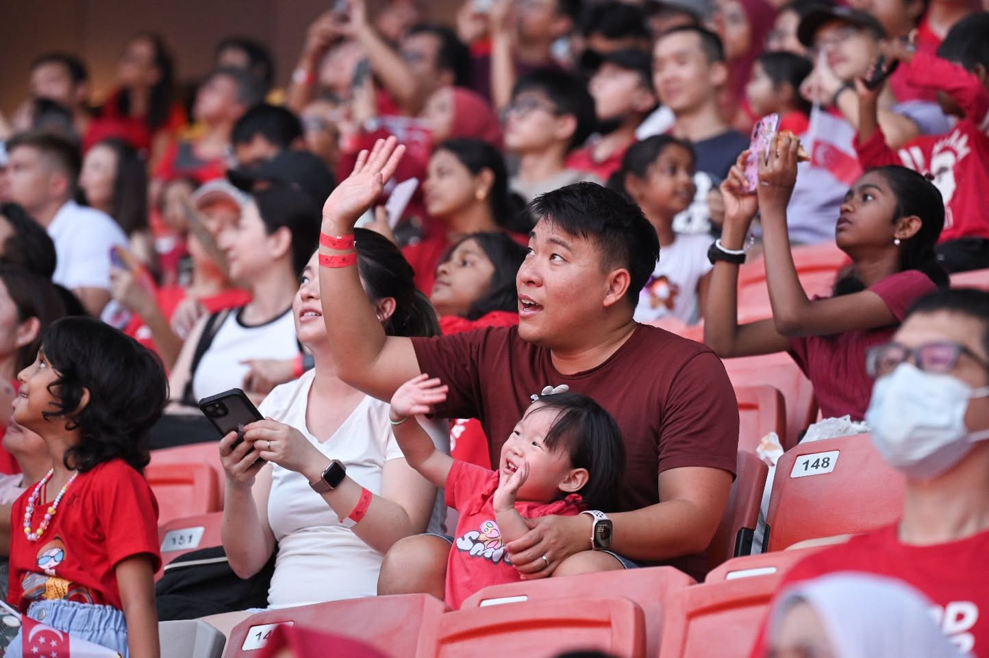 Joyful atmosphere among participants at the SG60 community event