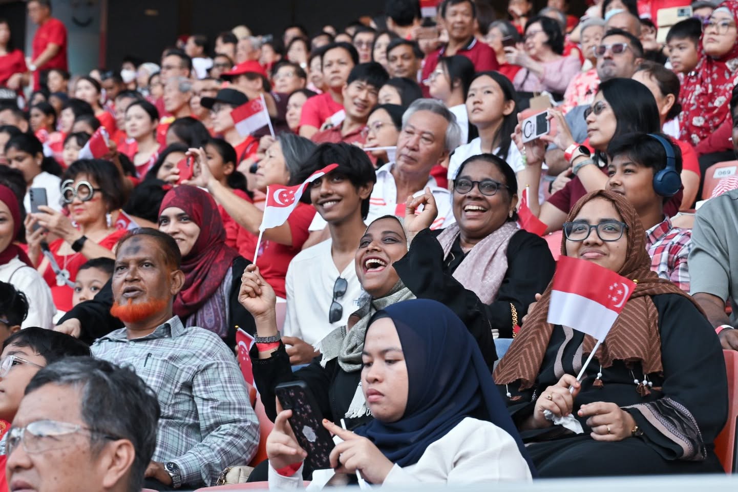 Vibrant community gathering at Our Tampines Hub for SG60 celebrations