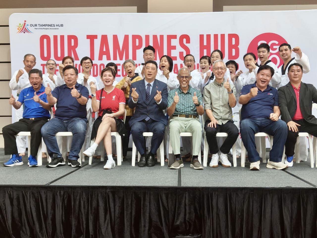 Minister Masagos Zulkifli attending the Taekwondo Championship