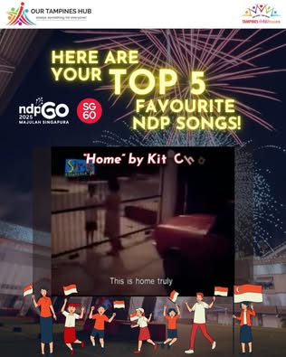 Spectacular National Day fireworks lighting up the sky over Our Tampines Hub.