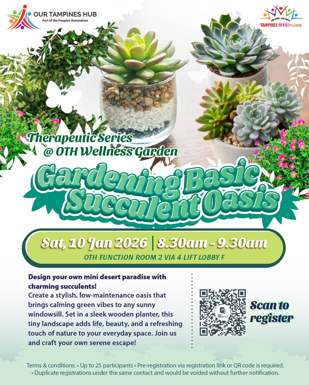 A stylish arrangement of succulents in a sleek wooden planter