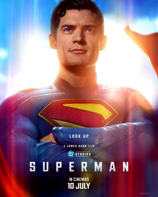 A dynamic promotional image for the Superman movie screening.