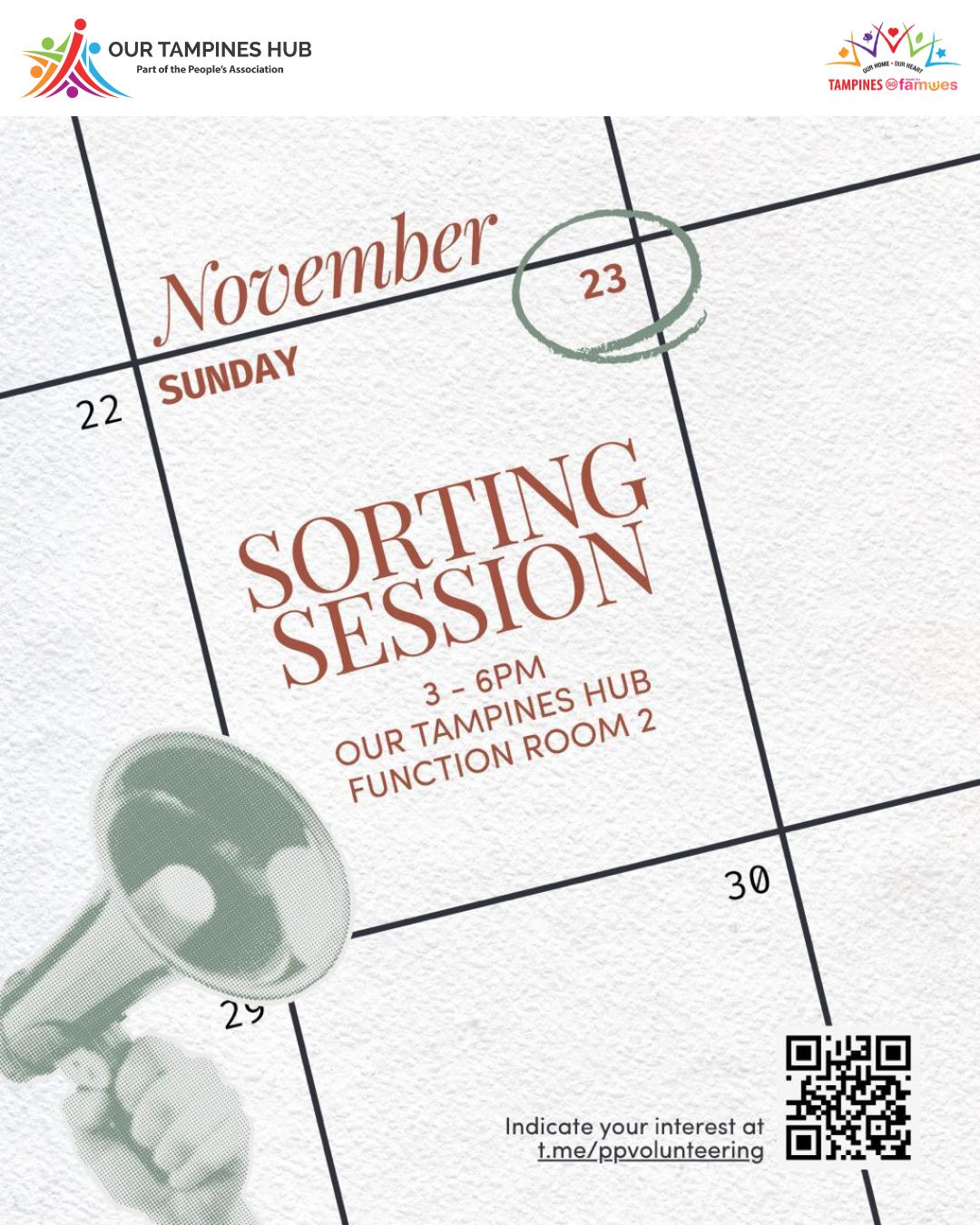 Package Pals volunteers sorting donated packaging materials at an event.