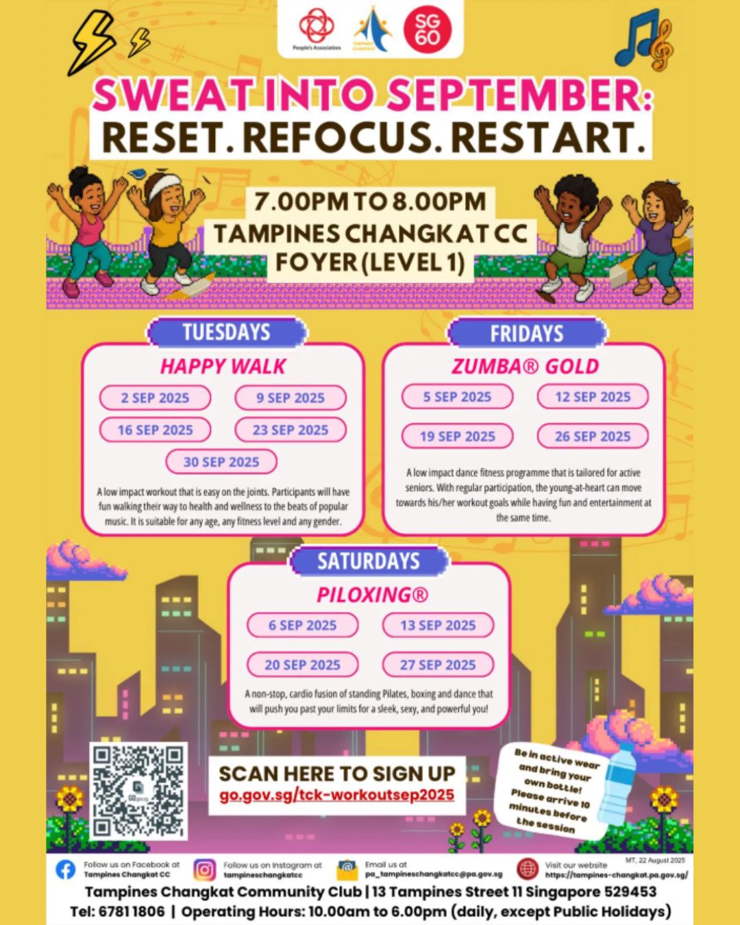 Community members engaging in a vibrant fitness class