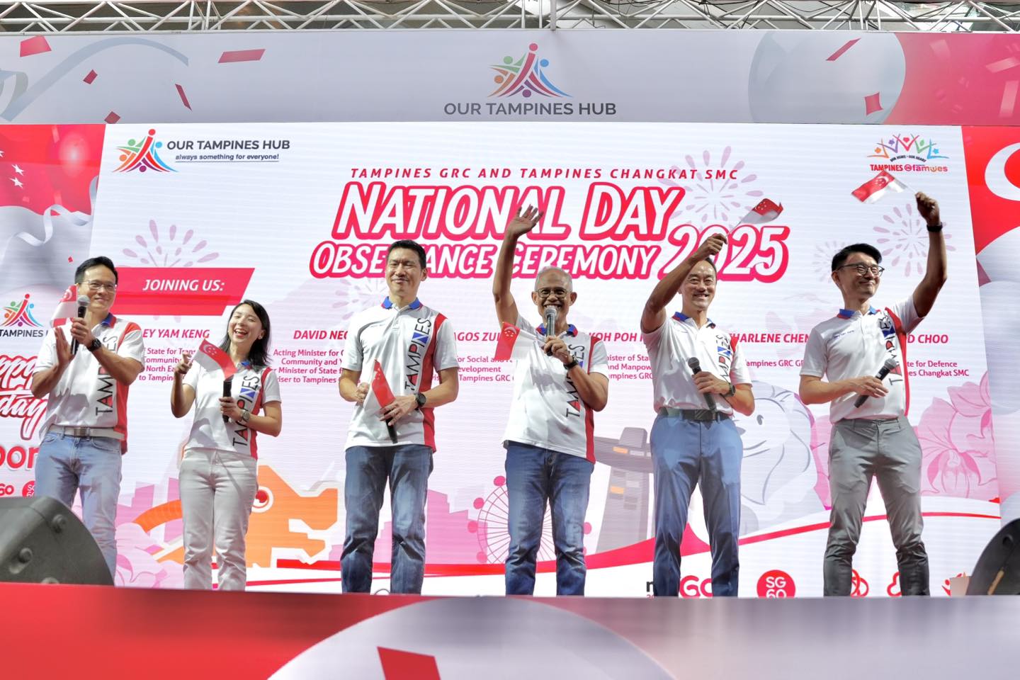 Community members participating in National Day celebrations