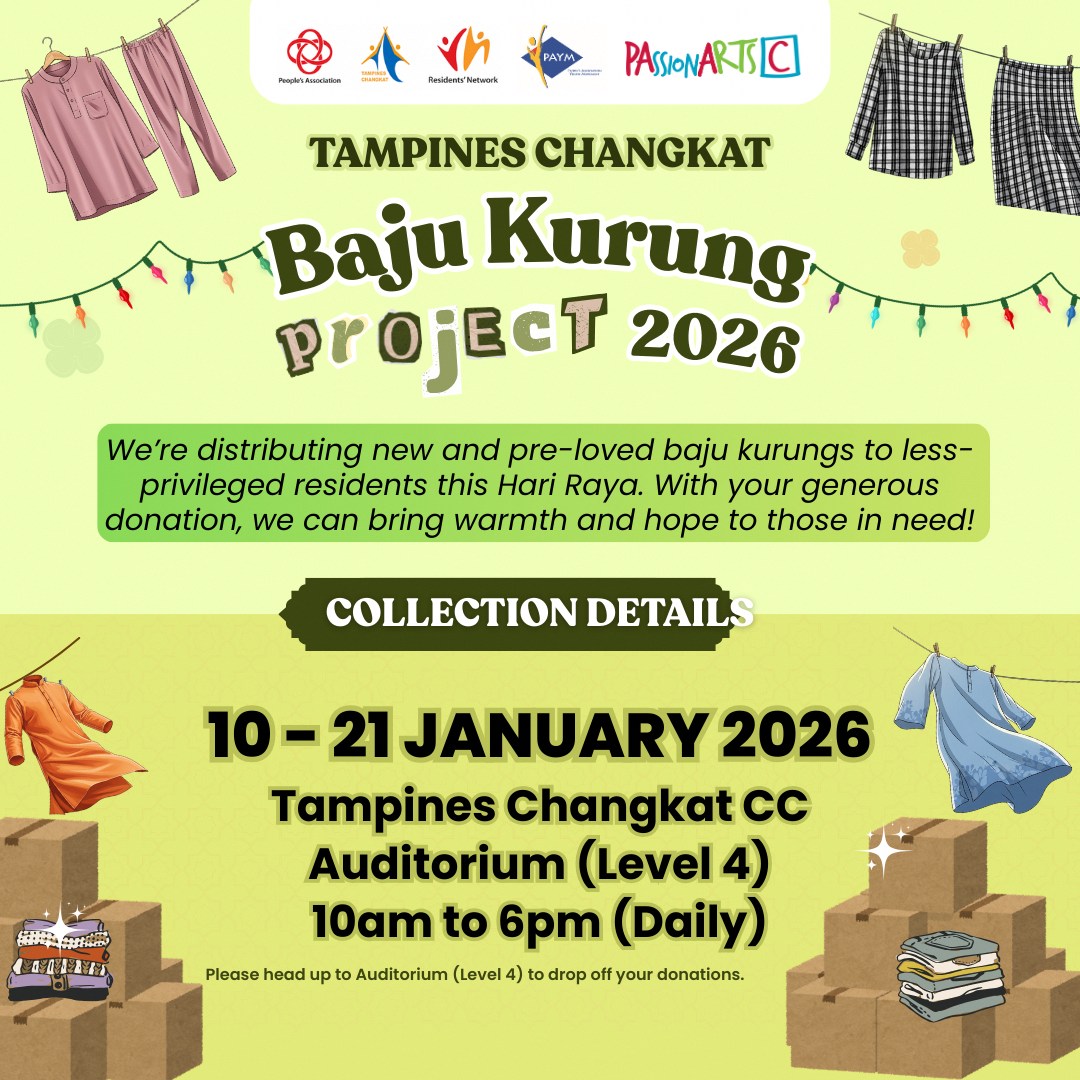 A collection of beautifully donated Baju Kurung garments