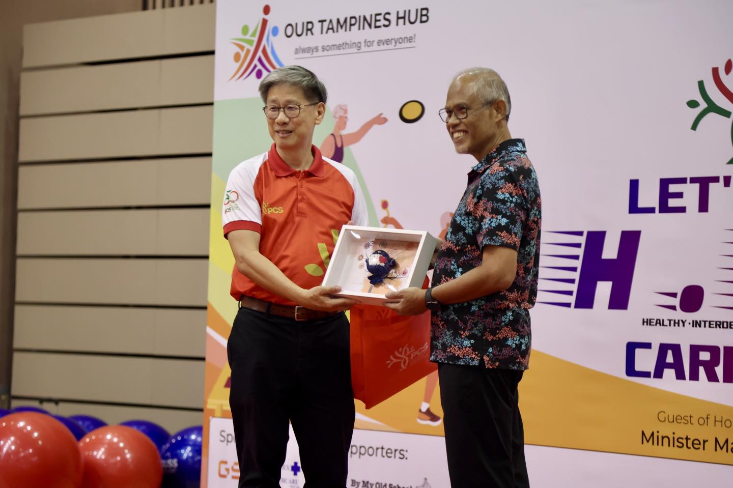 Various community booths offering interactive experiences