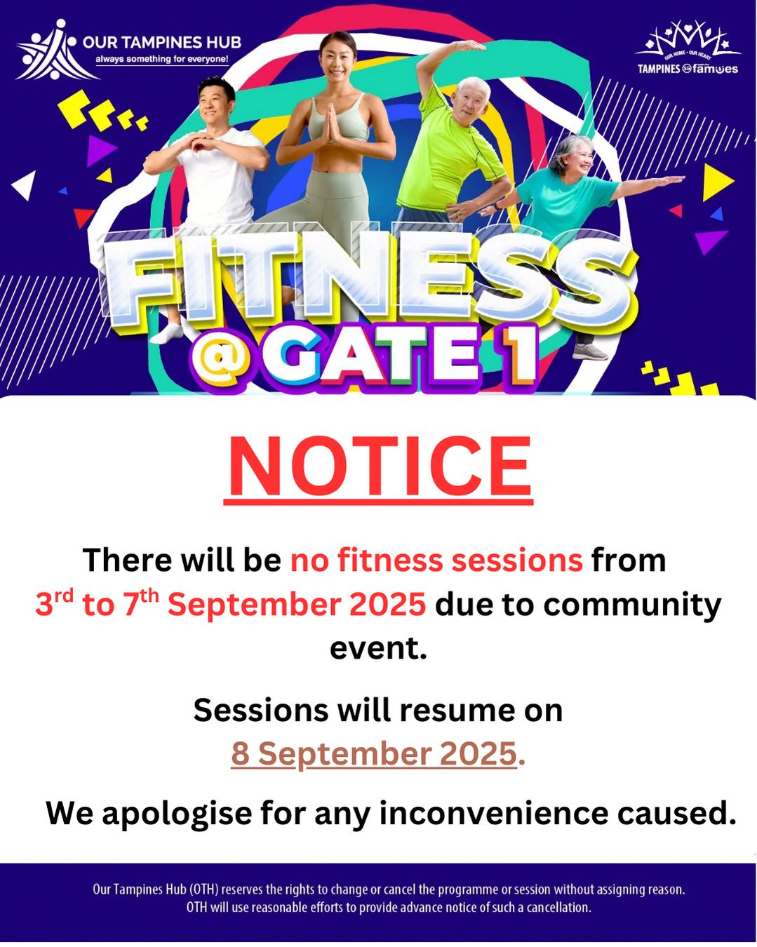 Our Tampines Hub Gate 1, showing a bustling community area or event space.