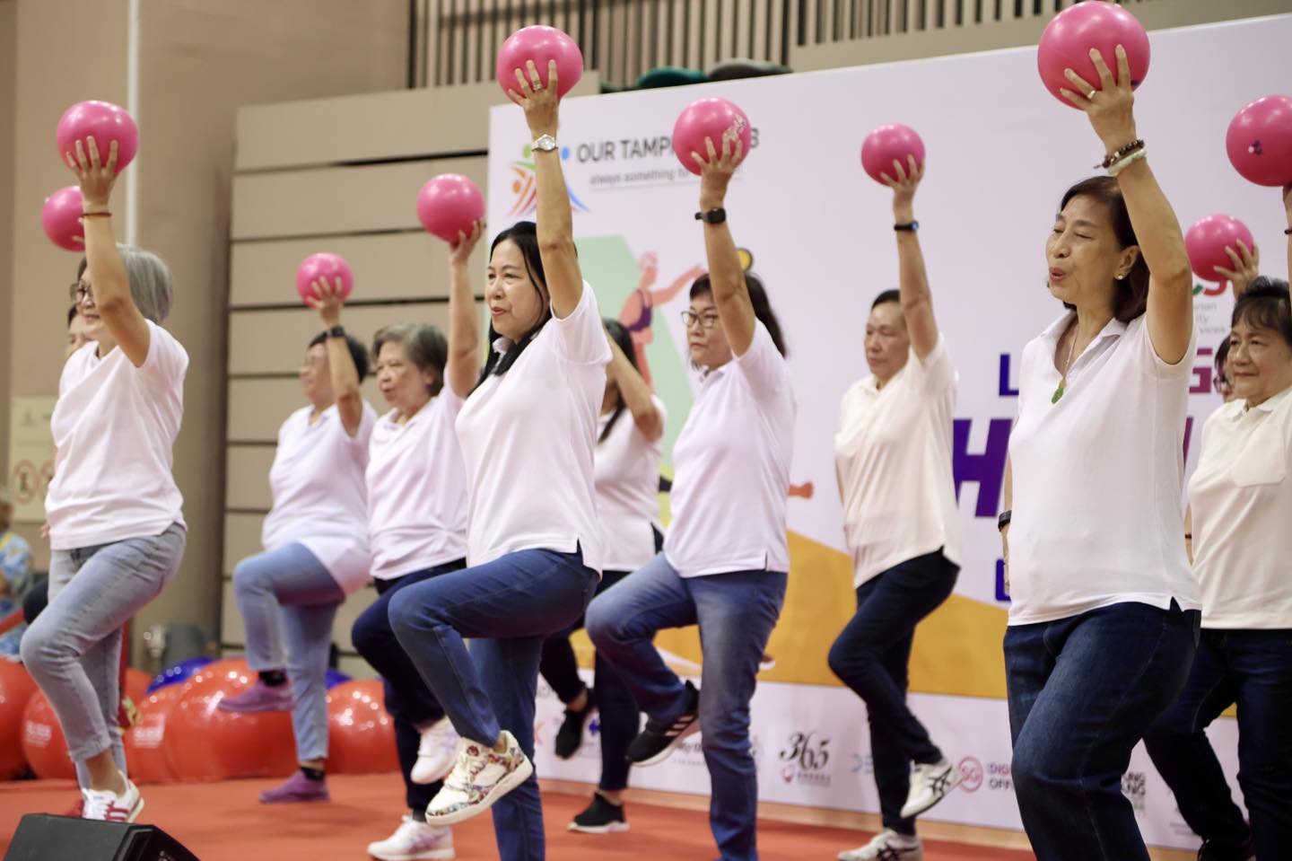 Community members enjoying adaptive sports activities