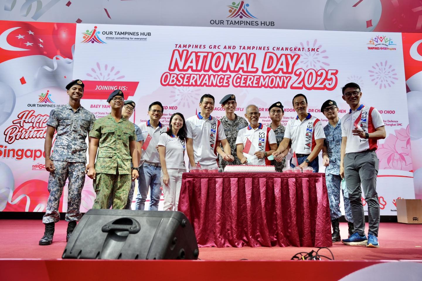 Community members participating in the National Day Observance Ceremony