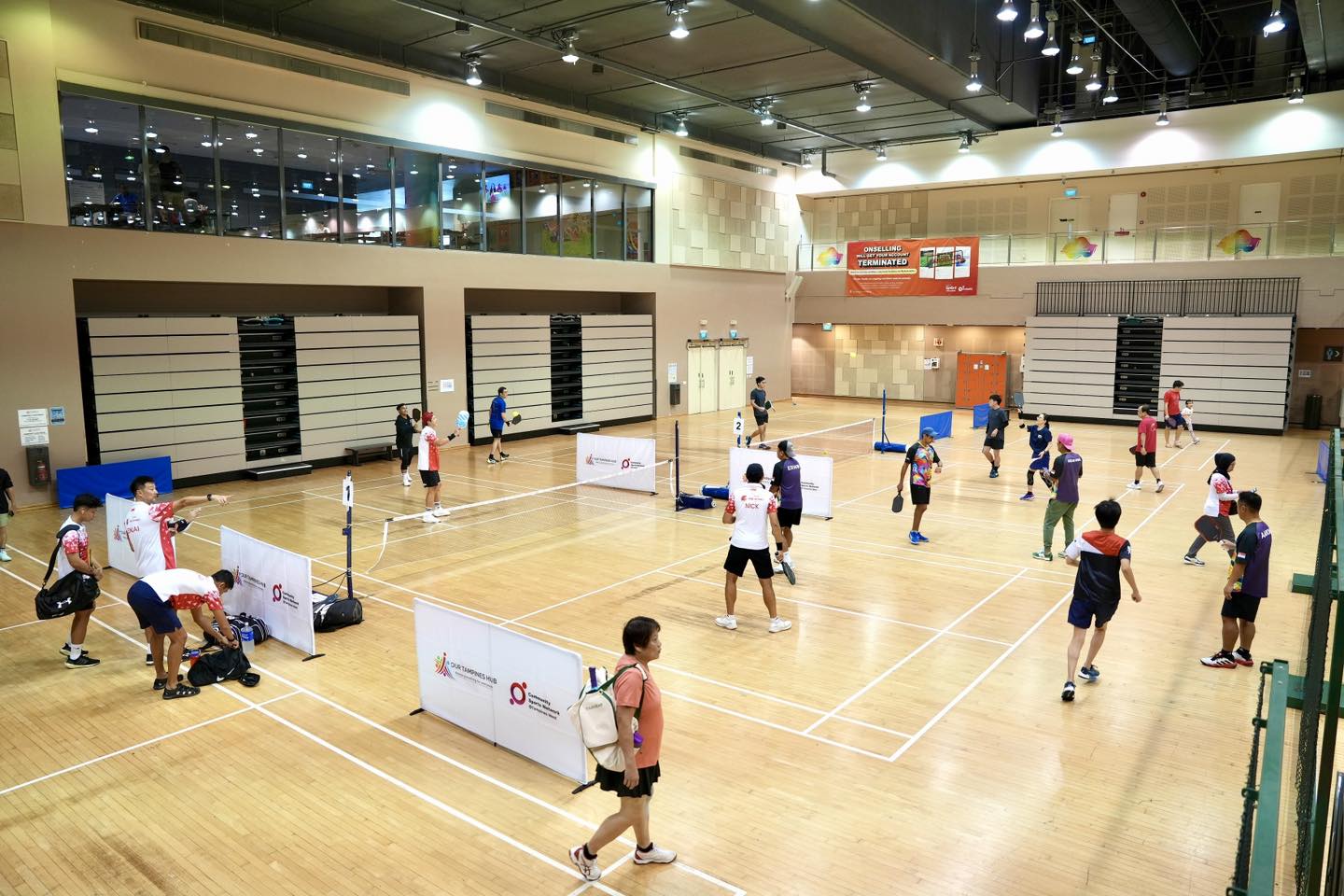Families enjoying the National Day festivities