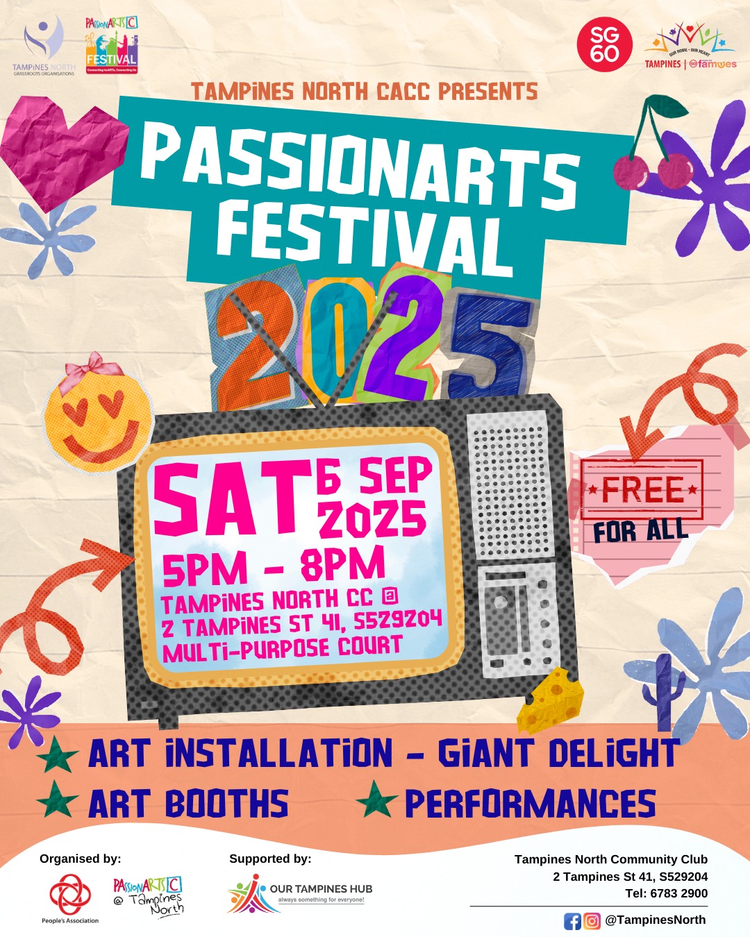 Vibrant scene from the Tampines North PAssionArts Festival