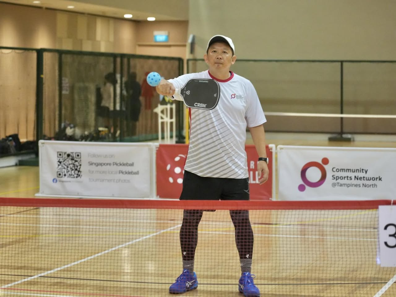Participants showcasing skills at the Tampines North Community Pickleball Team Challenge