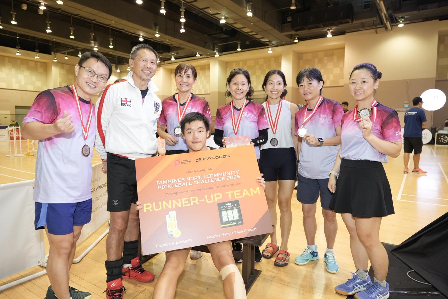 Action shot from the Tampines North Pickleball Team Challenge