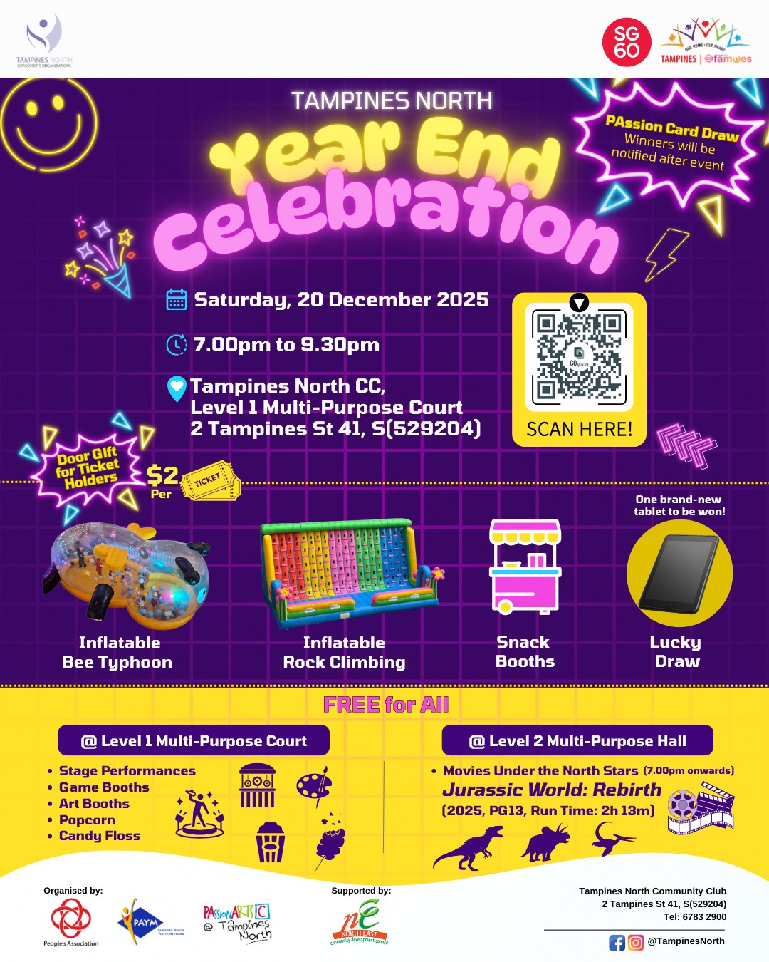 A vibrant community celebration in Tampines North.