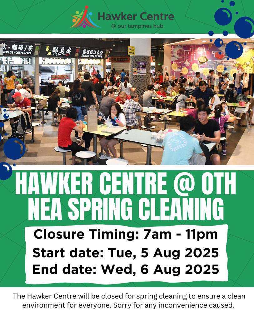 Notice for OTH Hawker Centre cleaning
