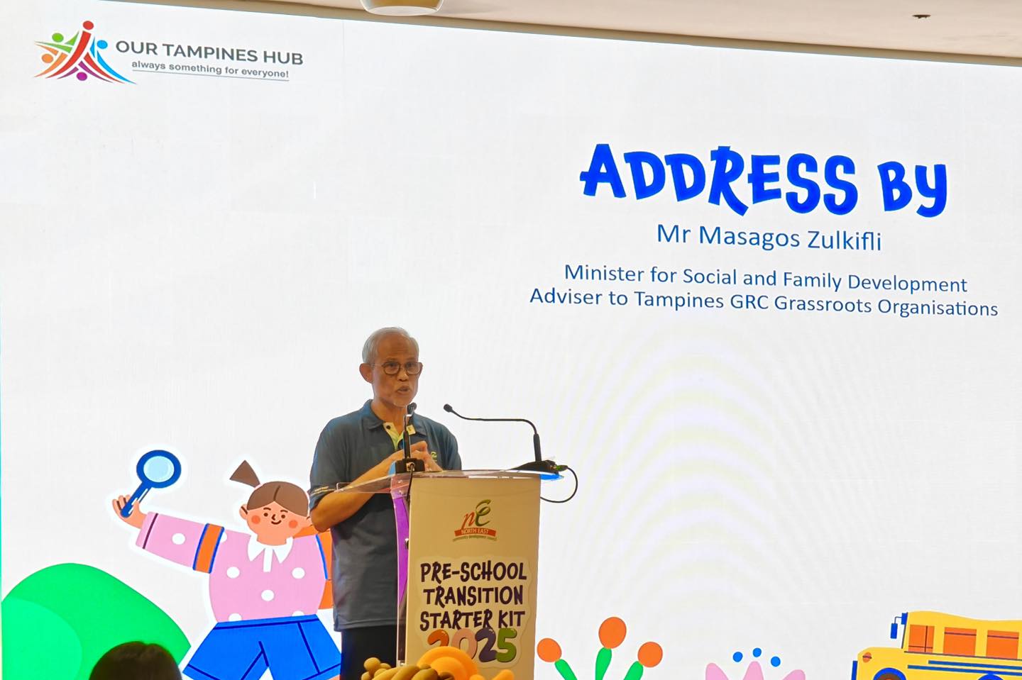 Preschoolers and families gathered at Our Tampines Hub for the Starter Kit event.