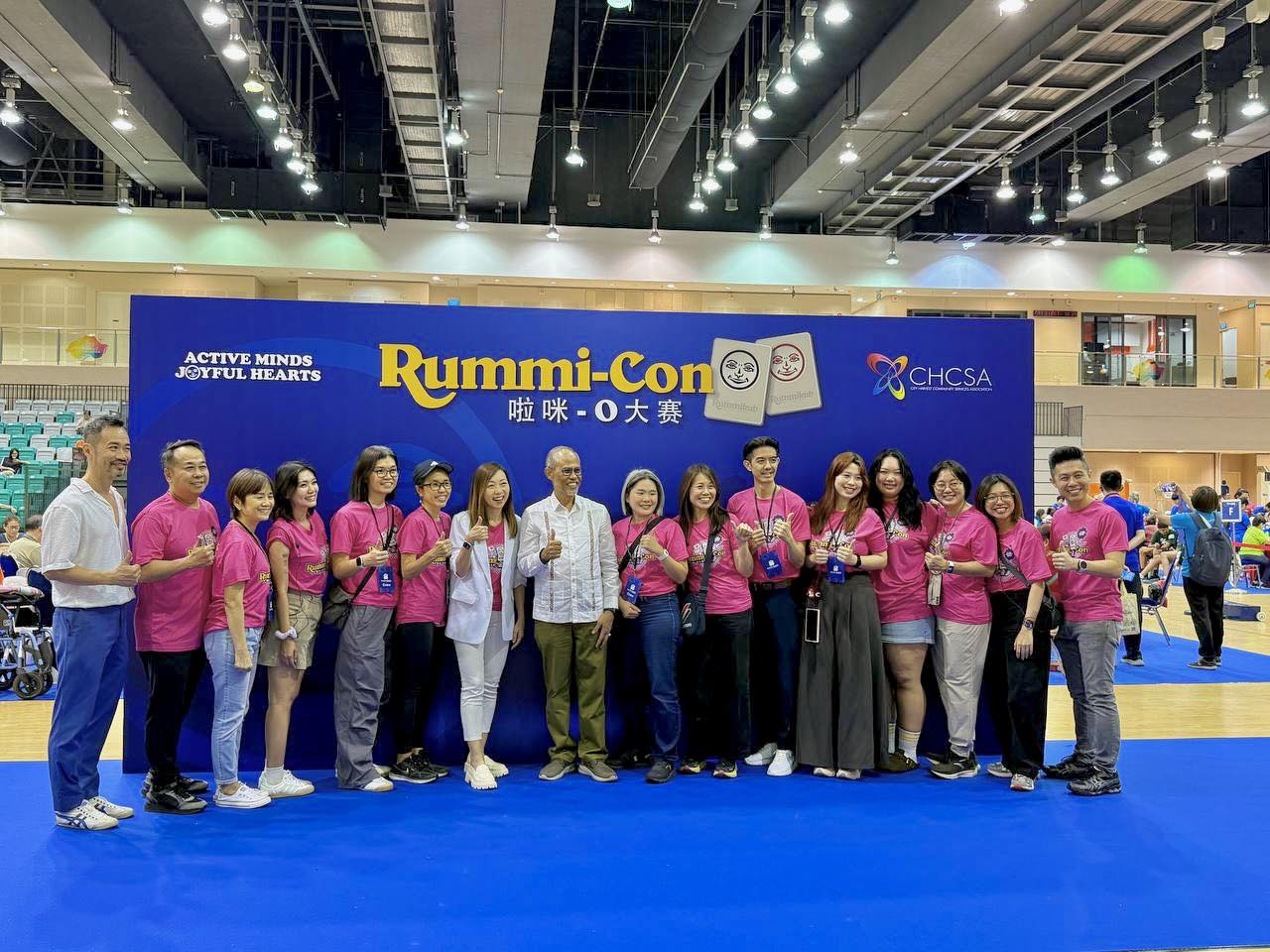 A group of Rummikub players at the event