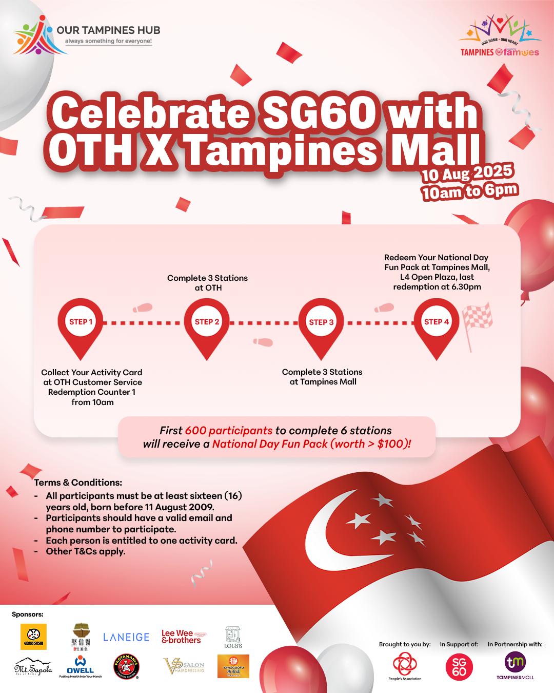 Promotional image for the Tampines SG60 Adventure Trail