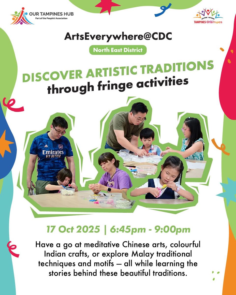 Audience enjoying a cultural show at Our Tampines Hub.