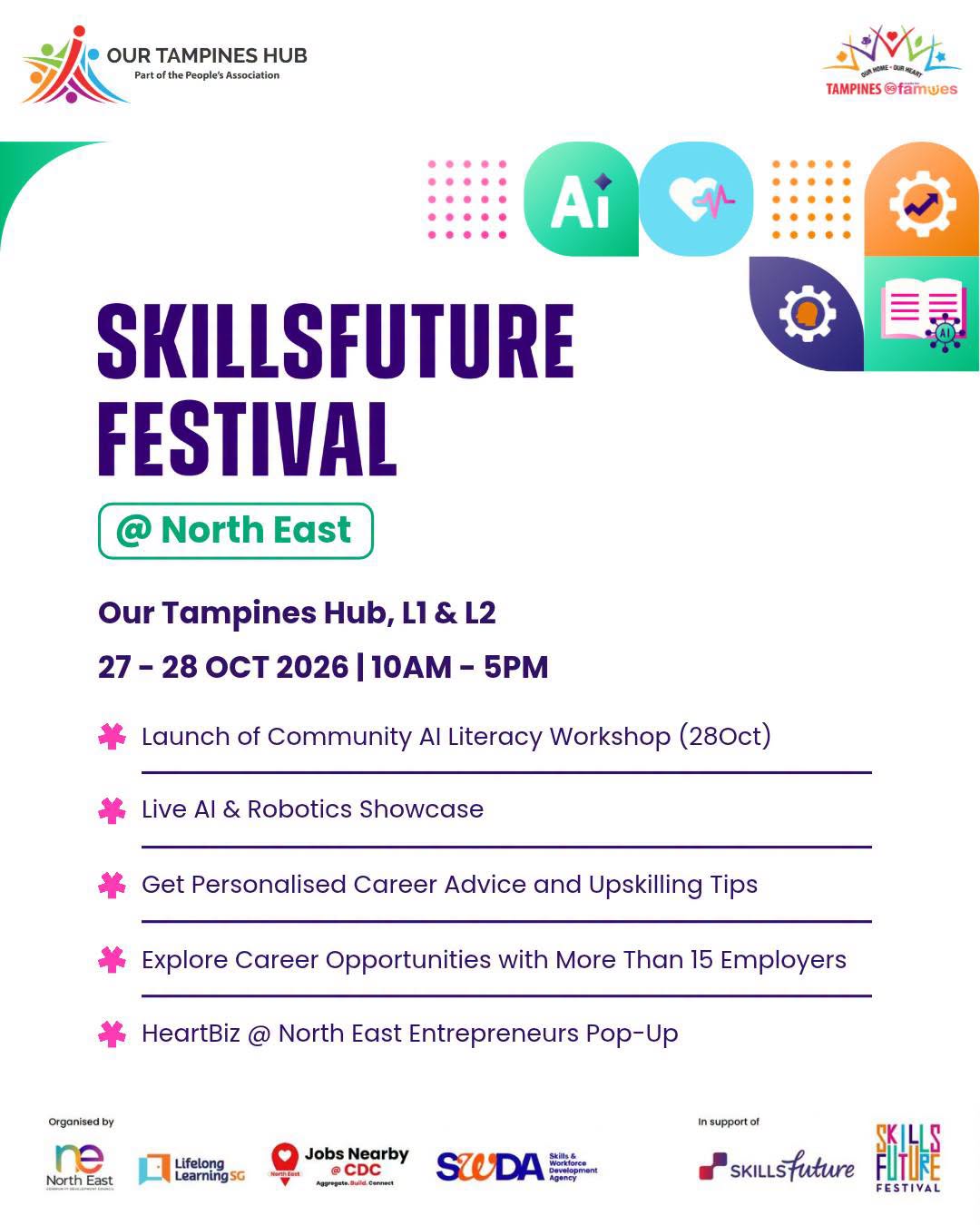 SkillsFuture Festival 2026 @ North East at Our Tampines Hub