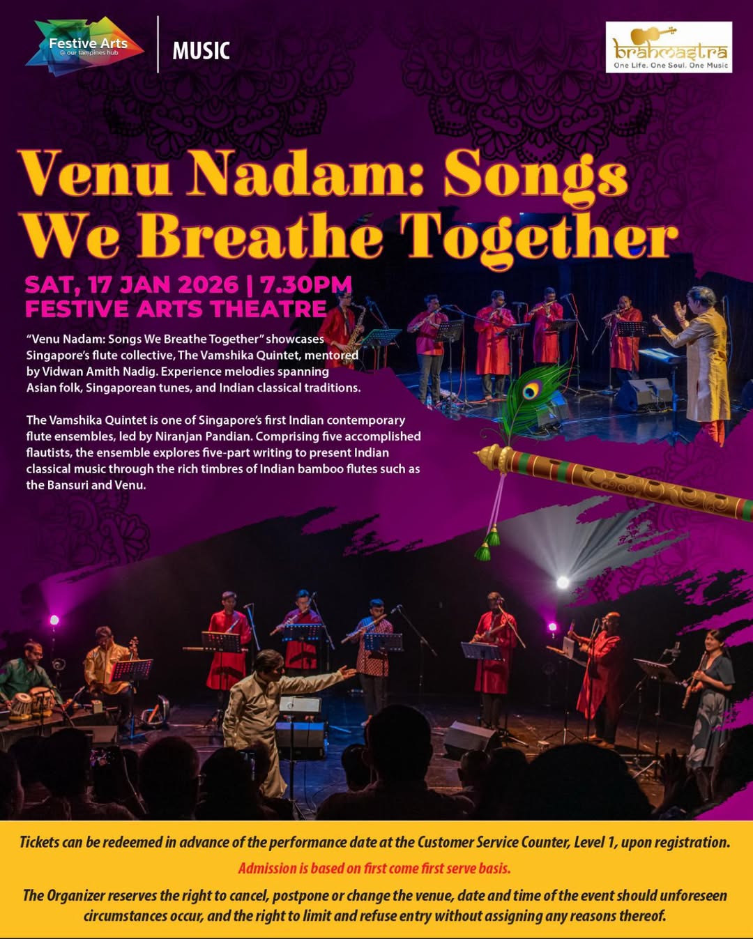 Promotional image for Venu Nadam: Songs We Breathe Together