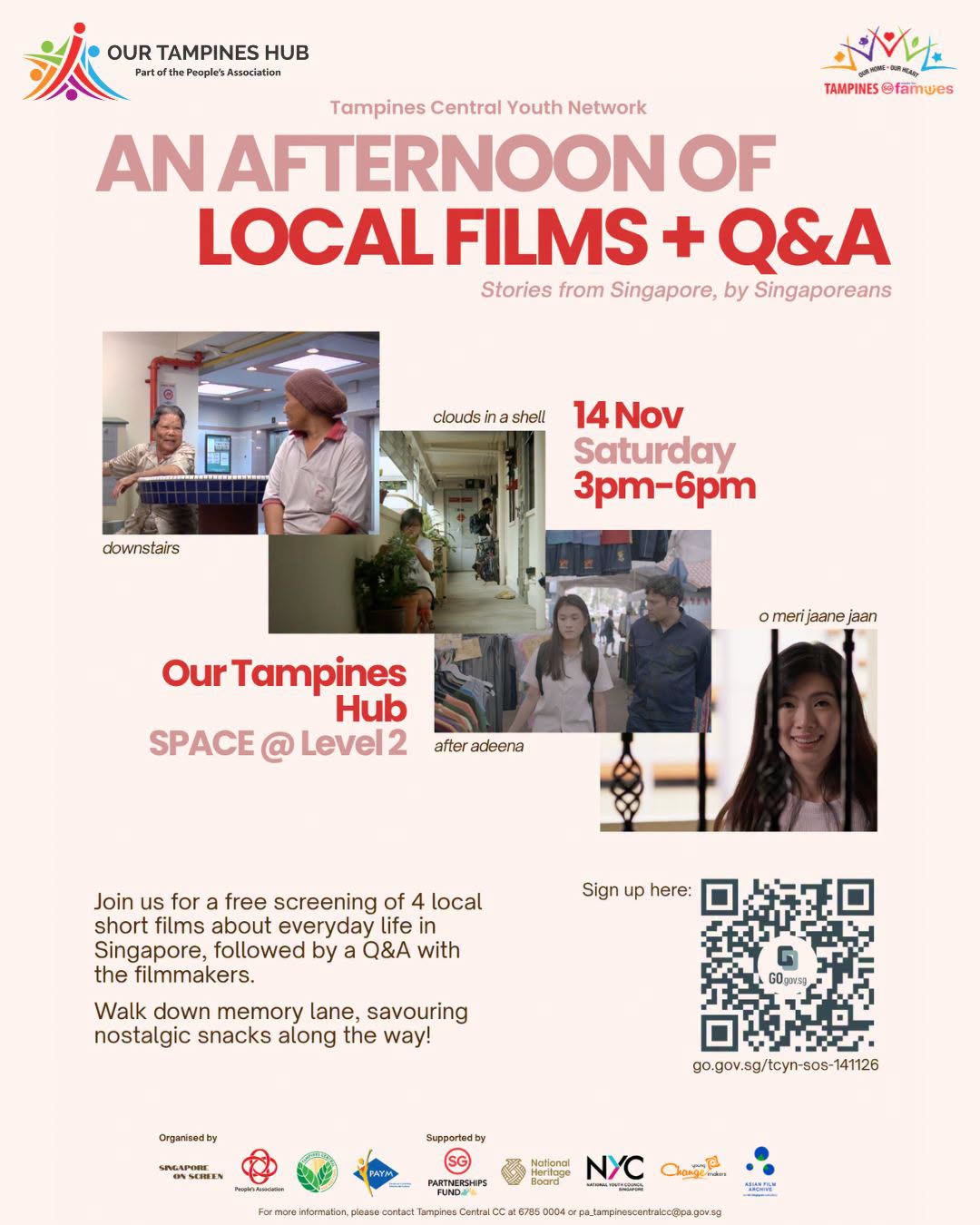 Free Local Film Screening at Our Tampines Hub on 14 Nov