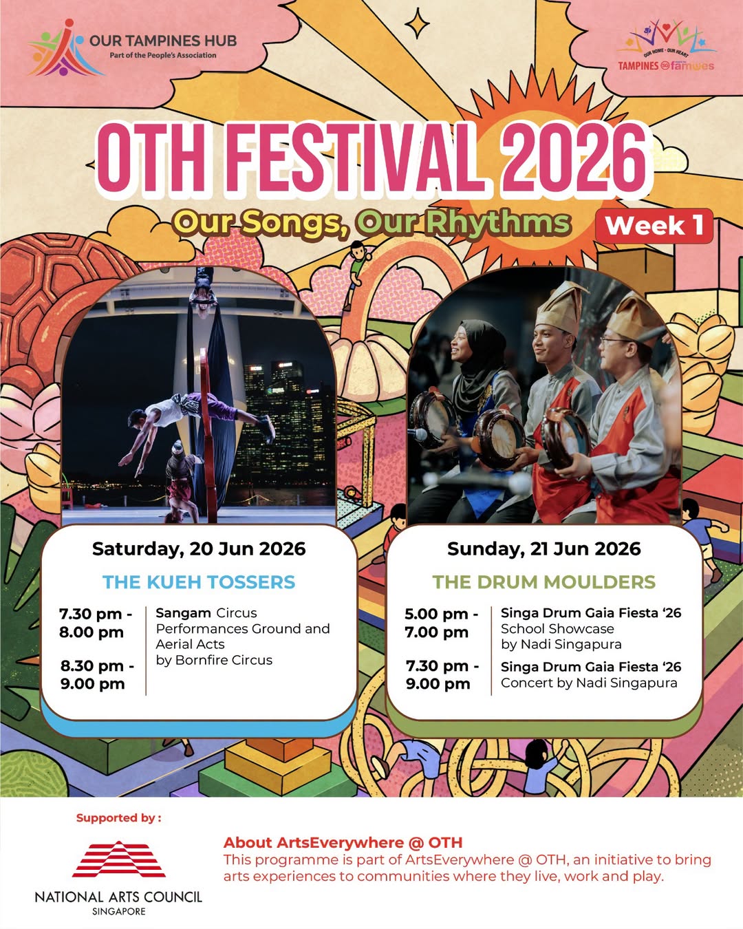 OTH Festival 2026 Opens with Circus Acts and Drum Performances