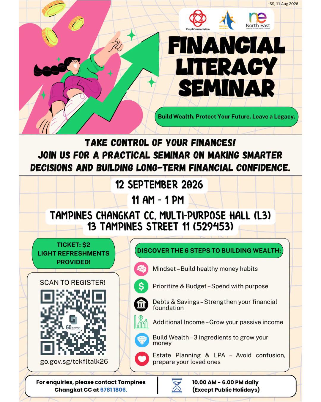 Financial Literacy Seminar at Tampines Changkat CC