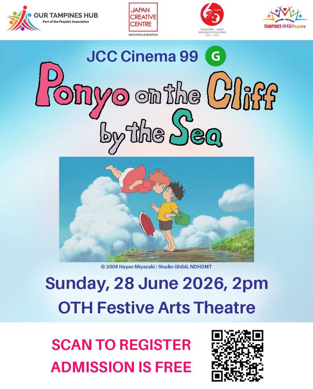 Free Anime Screening at Our Tampines Hub on 28 June 2026